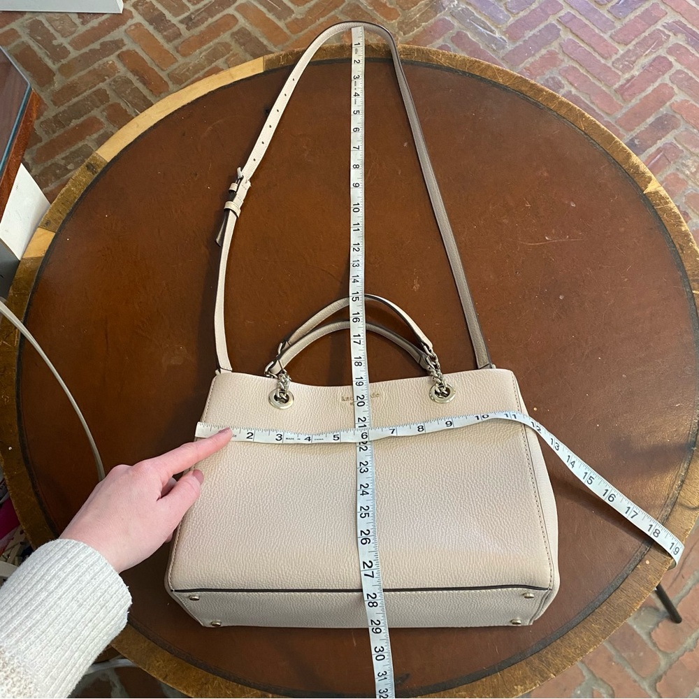 KATE‎ SPADE Jordyn medium chain handle tote bag beige with crossbody strap - Picture 10 of 10